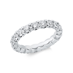 Infinity Memoire Ring  18kt Weißgold Premium Edition, 19 GIA's mit 3,80ct Diamanten