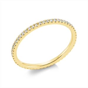 Infinity Memoire Ring  14kt Gelbgold mit 0,18ct Diamanten