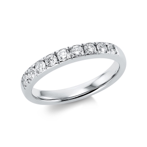Memoire halb Ring  18kt Weißgold mit 0,50ct Diamanten