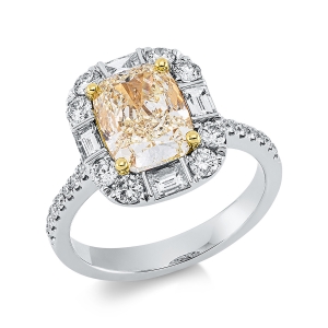 Ring 4er-Krappe 18 kt WG+GG, GIA 1528134674