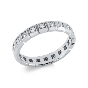 Infinity Memoire Ring  18kt Weißgold mit 0,41ct Diamanten