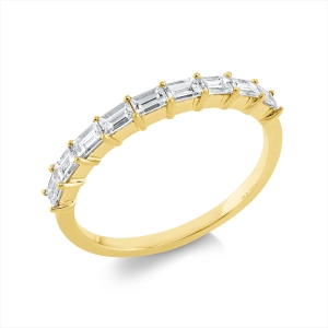 Memoire halb Ring  18kt Gelbgold mit 0,52ct Diamanten
