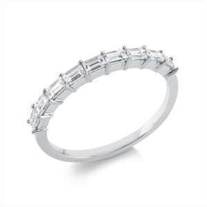 Memoire halb Ring  18kt Gelbgold mit 0,52ct Diamanten
