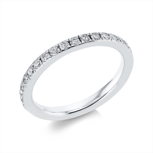 Infinity Memoire Ring  14kt Weißgold mit 0,62ct Diamanten