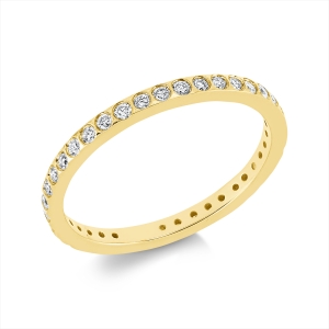 Infinity Memoire Ring  18kt Gelbgold mit 0,37ct Diamanten