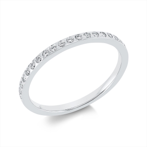 Memoire halb Ring  18kt Gelbgold mit 0,18ct Diamanten