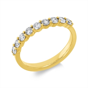 Memoire halb Ring  18kt Gelbgold mit 0,60ct Diamanten