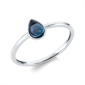 Ring Zarge 18 kt WG Tropfen