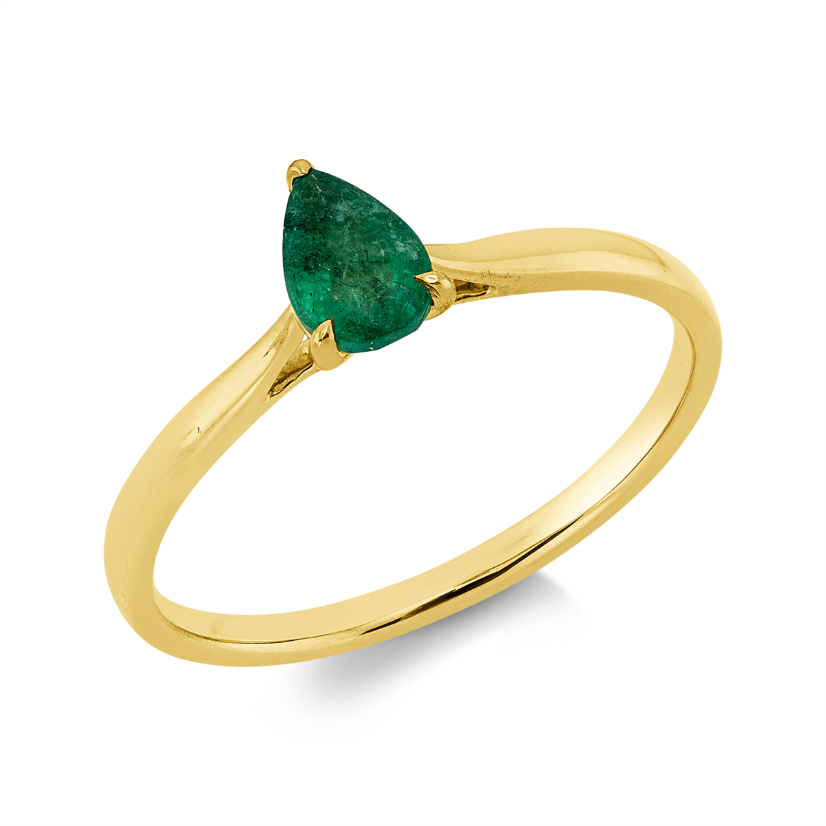 Ring 3er-Krappe 18 kt GG Tropfen