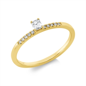 Ring 4er-Krappe 18 kt GG