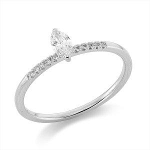 Ring 2er-Krappe 18 kt WG