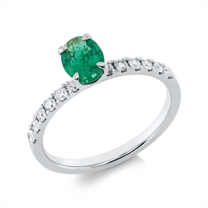 Ring 4er-Krappe 18 kt WG