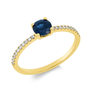 Ring 4er-Krappe 18 kt GG