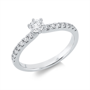 Ring 6er-Krappe 18 kt WG