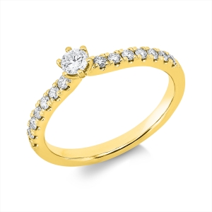 Ring 4er-Krappe 14 kt GG