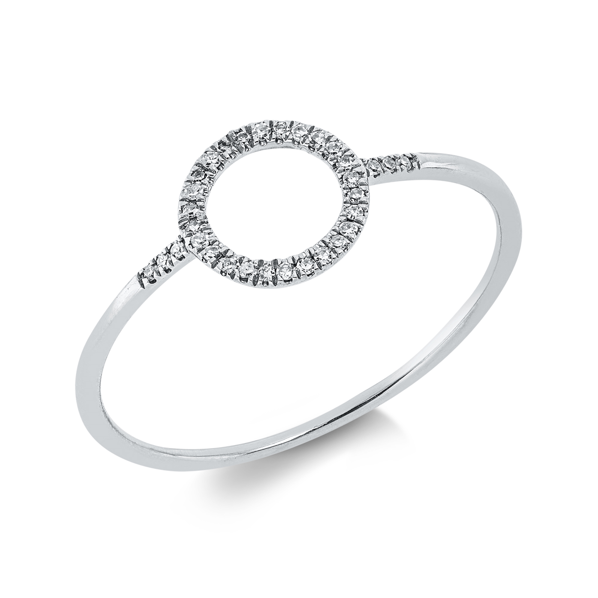 Ring 18 kt WG Kreis