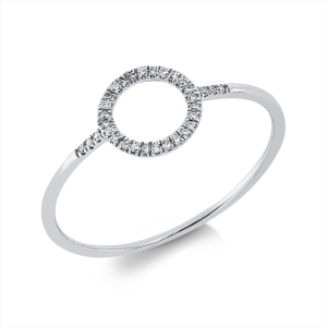 Ring 18 kt WG Kreis