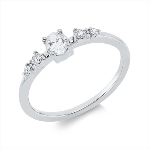 Ring 4er-Krappe 18 kt RG