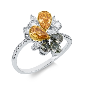 Ring 18 kt WG+GG