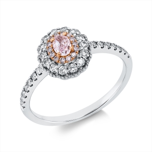 Ring 4er-Krappe 18 kt WG+RG