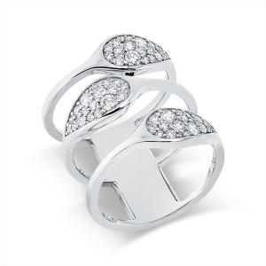 Pavé Ring  18kt Gelbgold mit 0,74ct Diamanten