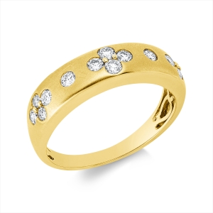 Ring 18 kt GG, mattiert