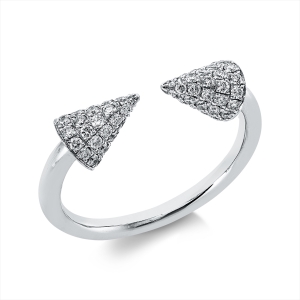 Pavé Ring  18kt Rotgold mit 0,53ct Diamanten