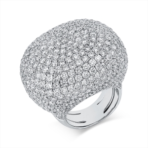 Pavé Ring  18kt Weißgold mit 15,65ct Diamanten