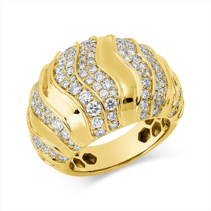 Pavé Ring  18kt Gelbgold mit 1,80ct Diamanten