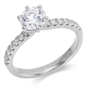 Ring 6er-Krappe 18 kt GG, GIA 7531270244