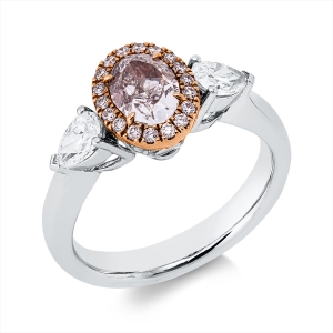 Ring 18 kt WG+RG, GIA 2233660251