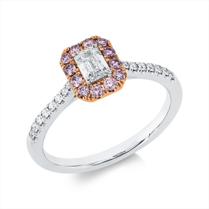 Ring 18 kt WG+RG, GIA1409821734