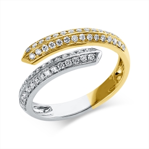 Ring 18 kt WG+GG
