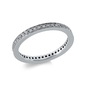 Infinity Memoire Ring  14kt Weißgold mit 0,40ct Diamanten