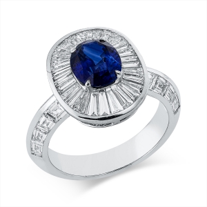 Ring 4er-Krappe 18 kt WG