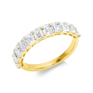 Memoire halb Ring  18kt Gelbgold mit 1,68ct Diamanten