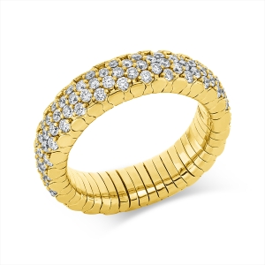 Ring 18 kt GG, Flex-Band, variabel
