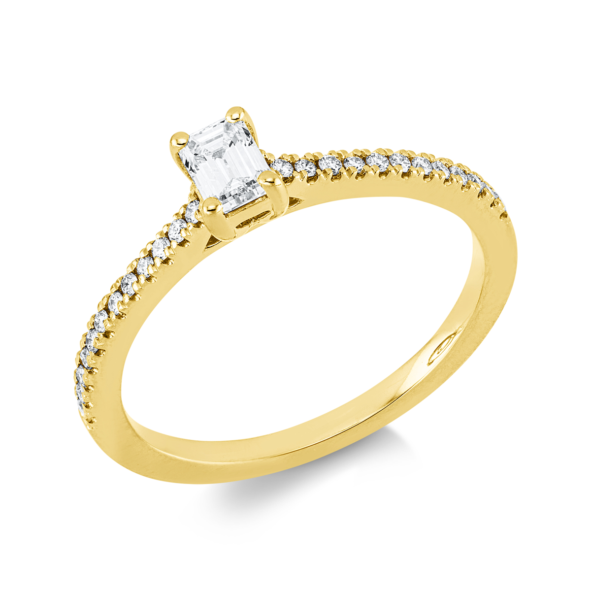 Ring 4er-Krappe 18 kt GG