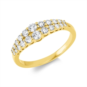 Pavé Ring  18kt Gelbgold mit 0,64ct Diamanten