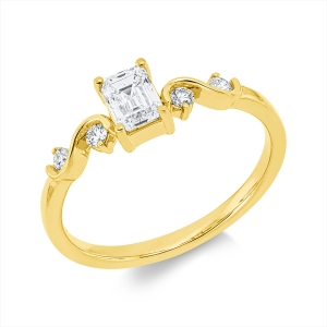 Ring 4er-Krappe 18 kt GG