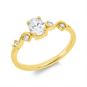 Ring 4er-Krappe 18 kt GG