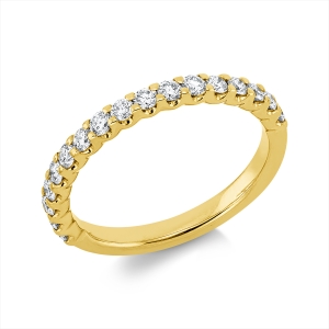 Memoire halb Ring  18kt Gelbgold mit 0,53ct Diamanten