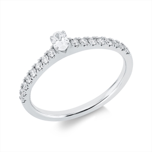 Ring 4er-Krappe 18 kt WG