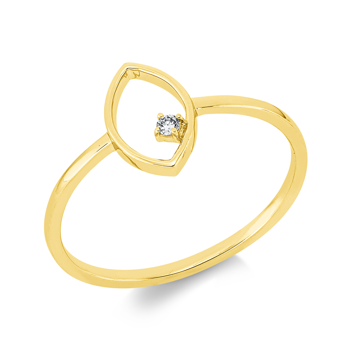 Ring 4er-Krappe 18 kt GG