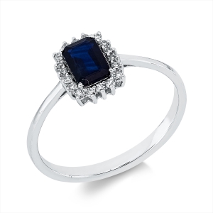 Ring 4er-Krappe 18 kt WG