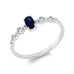 Ring 4er-Krappe 18 kt WG