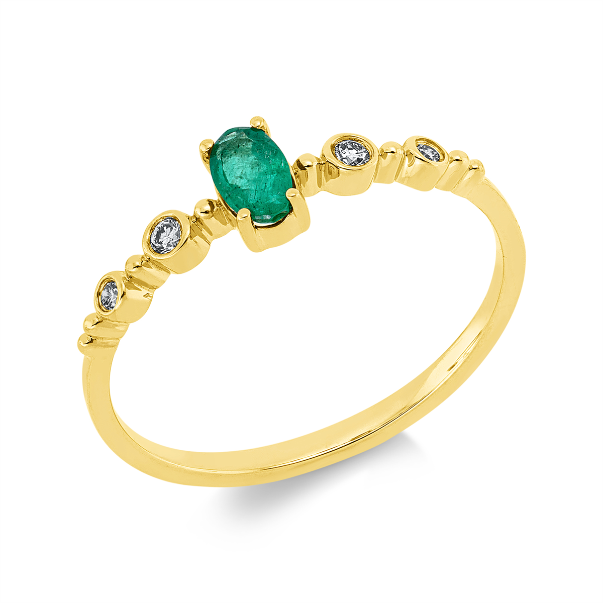 Ring 4er-Krappe 18 kt GG