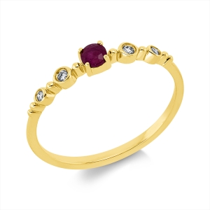 Ring 4er-Krappe 18 kt GG