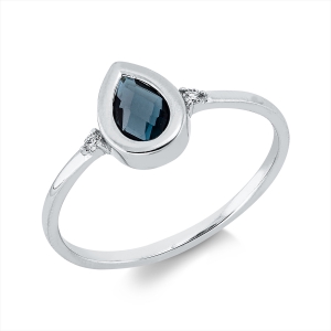 Ring 18 kt WG Tropfen