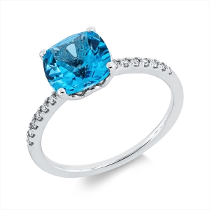 Ring 4er-Krappe 18 kt WG